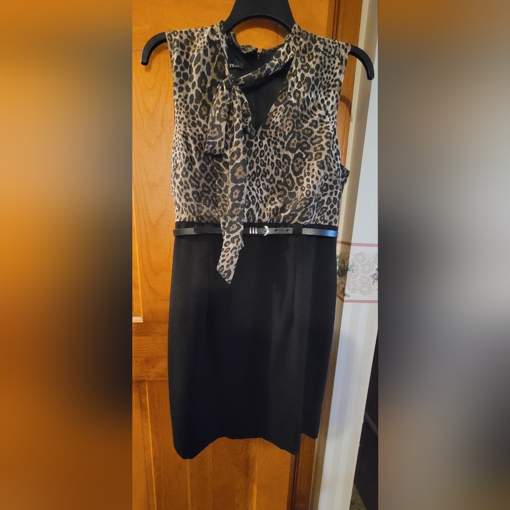 Alyx Cheetah print top with black bottom dress